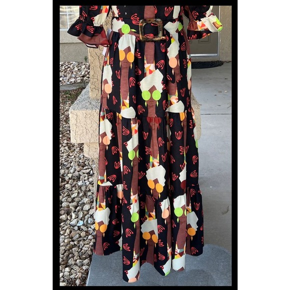 Modcloth Hutch Let's Go Boho Maxi Dress Size 6 - Picture 3 of 10